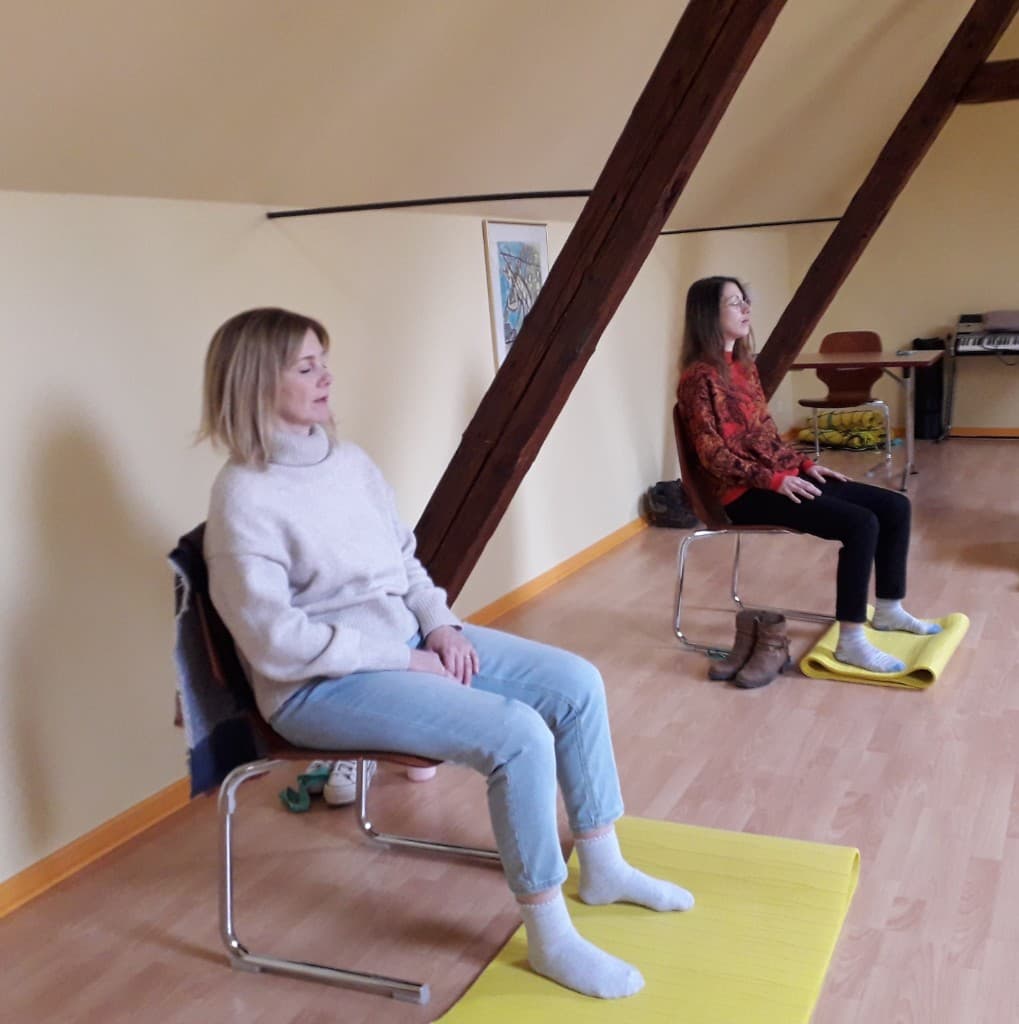 Séance d’exercices pratiques à l’École Alsacienne de Sophrologie